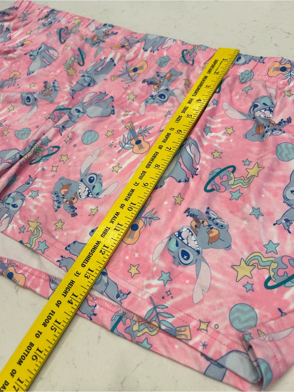 Disney Pink Stitch Print Women's Sleep Shorts - Picture 6 of 7